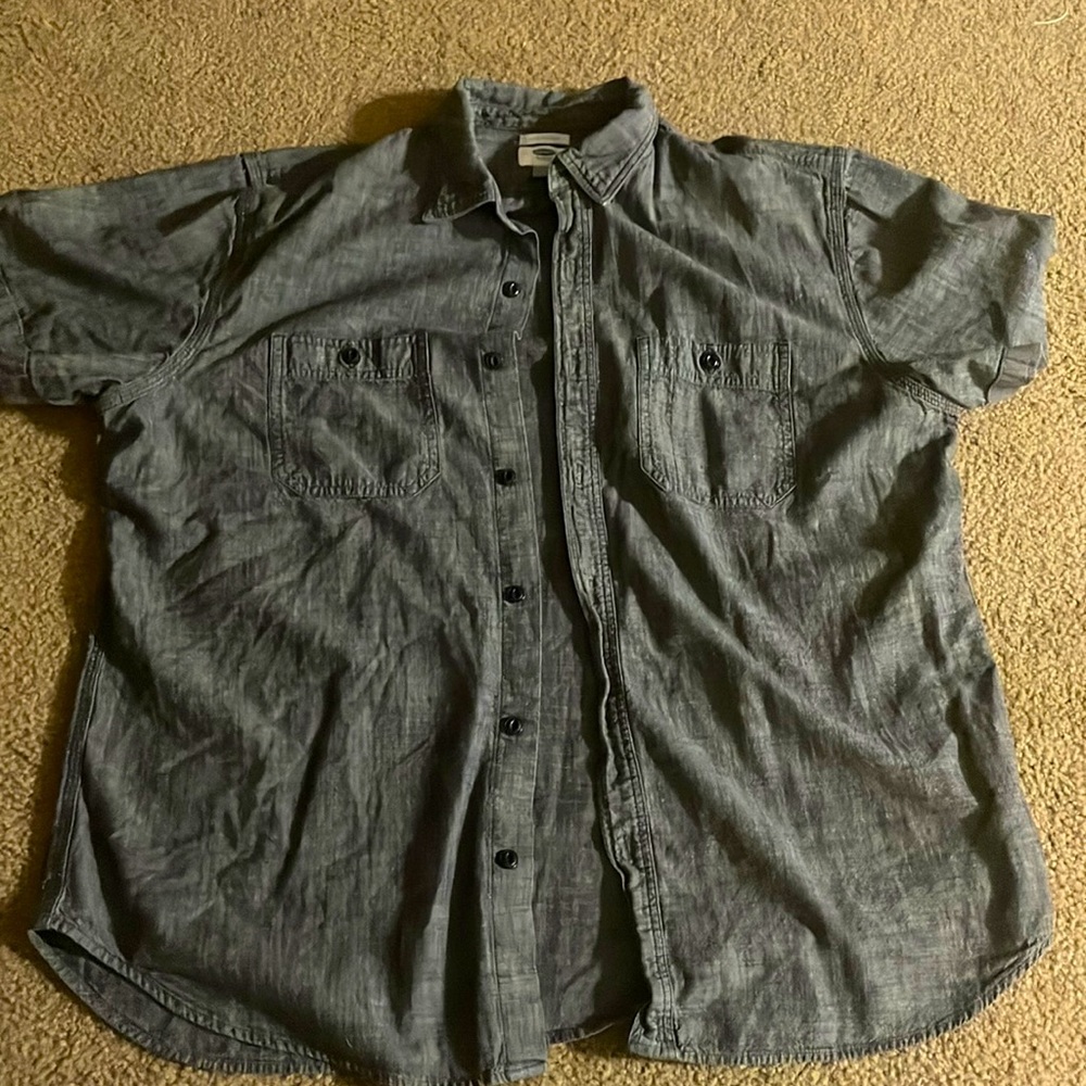 Grey casual button up, Im open to negotiation!